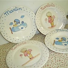 Vajillas infantiles personalizadas