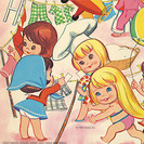 Muñecas recortables para niñas. 