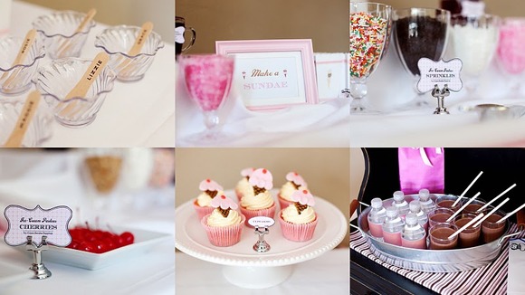 Cupcakes y cookies caseras para una fiesta de cumpleaños para niños