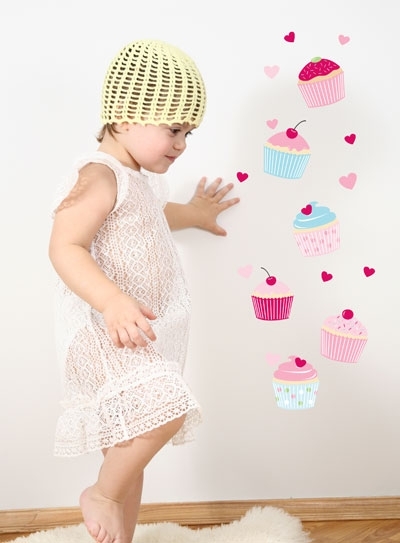 Pegatinas de cupcakes