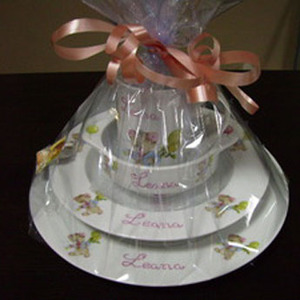 Canastillas y Vajillas personalizadas en Lanube