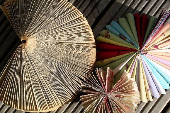 Abanicos de papel para hacer con niños