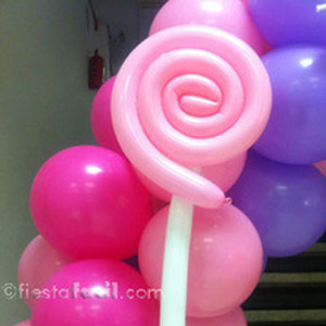 Una piruleta de globos