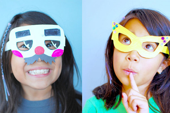 Gafas de cartulina para niños