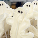 La receta más fácil de Halloween - Piruletas de Fantasmas de Chocolate