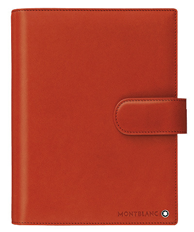 Organizador mediano de piel roja Montblanc
