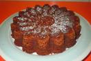Pastel de chocolate y naranja