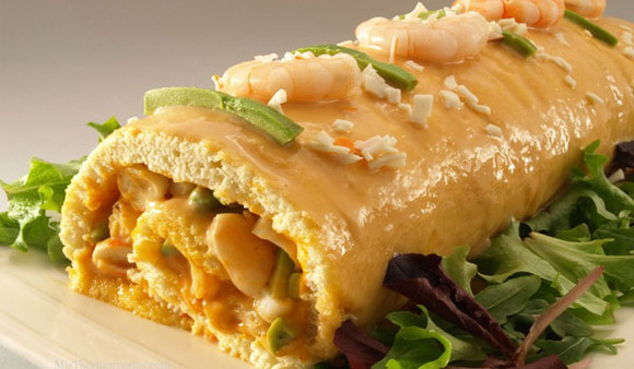 Tronco de aguacate y gambas con Thermomix. Fuente: www.misthermorecetas.com