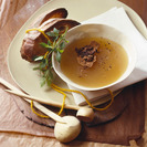 Caldo de pollo rápido  y sopa de picadillo con Thermomix 
