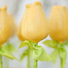 Piruletas de tarta con forma de flores