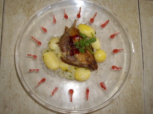 Recetas Fáciles: Pato confitado con mermelada de frambuesa