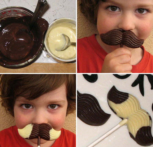 Originales y divertidas piruletas de chocolate para niños