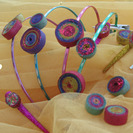 Manualidades con Serpentinas. Diademas y horquillas