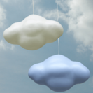 Lámparas para doritorios infantiles. Nubes