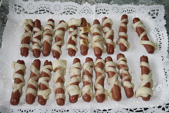 Receta de salchichas momia