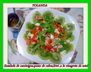 ENSALADA DE CANÓNIGOS,QUESO DE CABRA,KIWI,A LA VINAGRETA DE MIEL