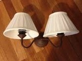 OPORTUNIDAD POR TRASLADO APLIQUES DE LUZ DE BECARA CON LA PANTALLA EN CRUDO