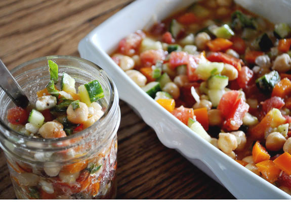 Receta de ensalada de garbanzos