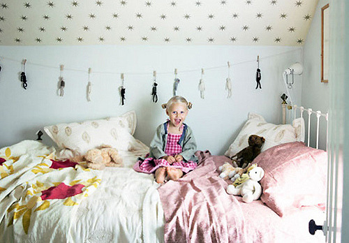 Ideas para empapelar el techo de un dormitorio infantil