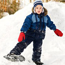 Raquetas de nieve con niños