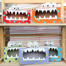 Monstruos de papel con cajas recicladas