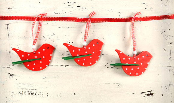 Adornos de Navidad con material reciclado