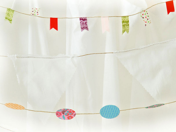 Manualidades: Guirnaldas con Celo Japones
