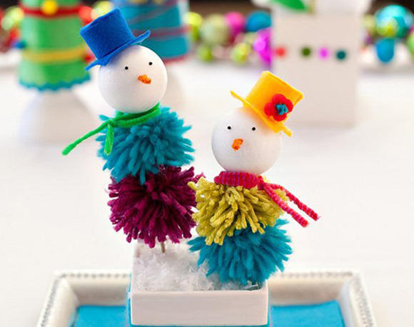 Muñecos de navidad. Manualidades navideñas para hacer con niños