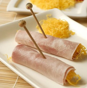 Aperitivo Original y Facil: Rollitos de Jamón y Queso