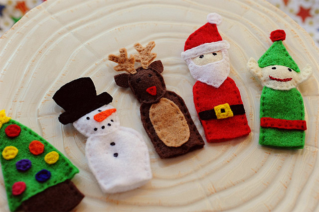 Marionetas de dedo - Manualidades fieltro Navidad - Especial ... Marionetas de dedo - Manualidades fieltro Navidad - Especial ...