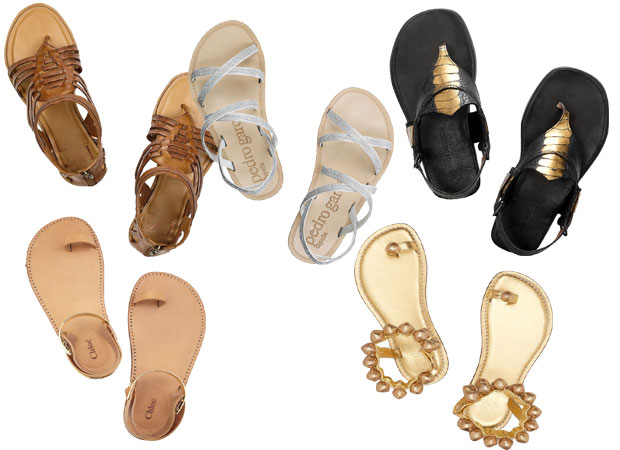 sandalias hippies de cuero