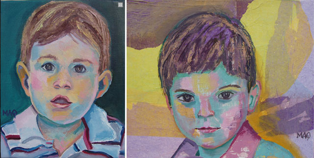 cuadros de niños y retratos infantiles