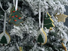 Decoración de cookies en forma de árbol de navidad