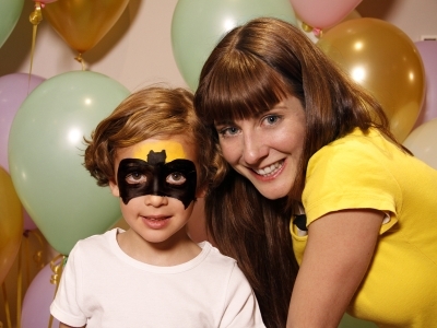 Pintacaras de Batman. Maquillaje para ni&ntilde;os