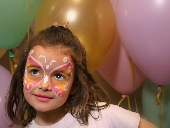 Pintacaras de Mariposa para niñas