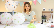 Tutorial: Cómo decorar una lámpara de papel