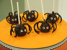 Cake Pops de araña para Halloween