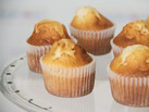 Receta de cupcakes de vainilla sin gluten.